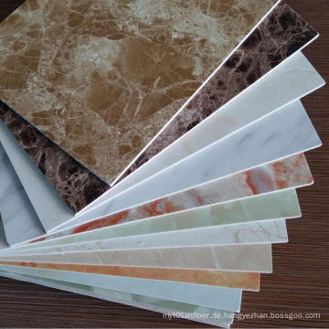 3mm Marmor Farbe UV beschichtet PVC Vinyl Wand